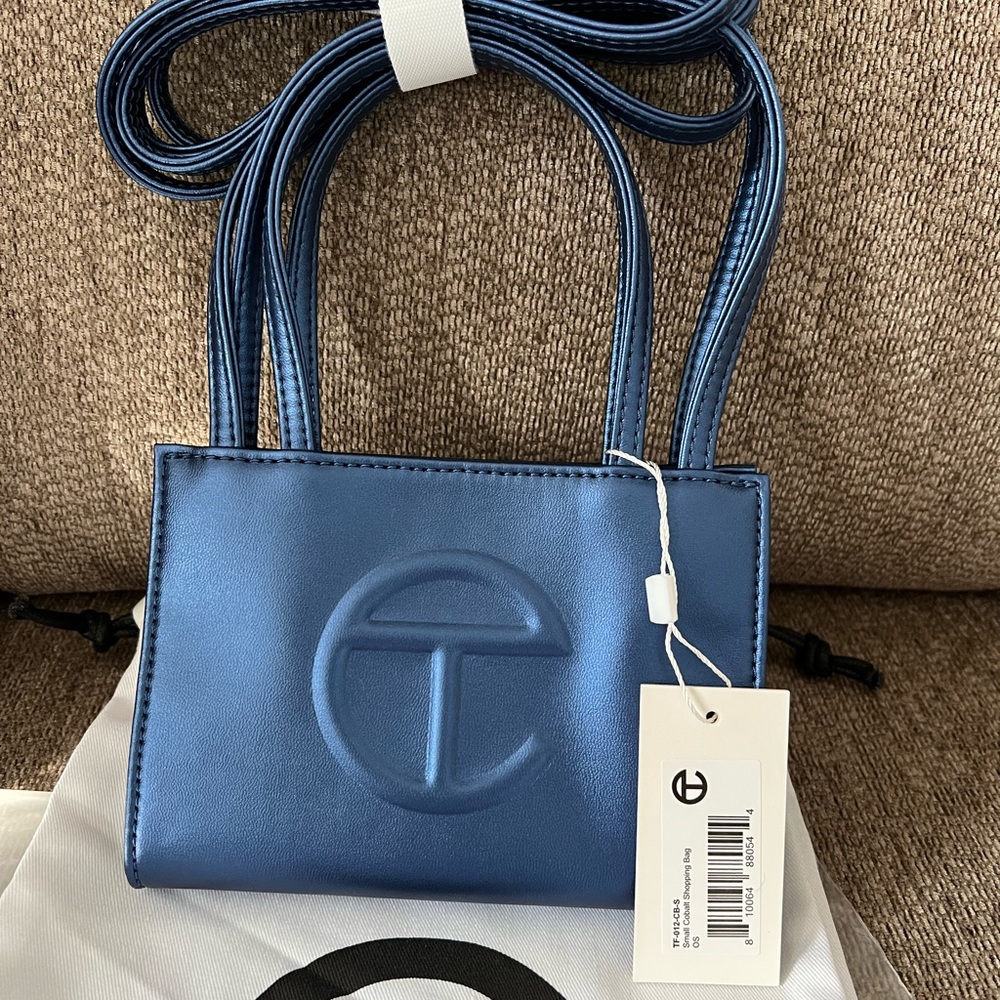 Telfar Shopping Bag - small,  cobalt blue, crossbody, handbag, never used..
